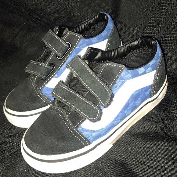 velcro vans checkered